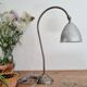 Antique angled metal lamp