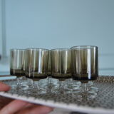 Set of 10 70s shot glasses