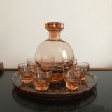 Rosaline vintage liquor service made in France 1950's