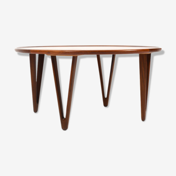 Table basse en teck danois par Tove & Edward Kindt-Larsen années 1950