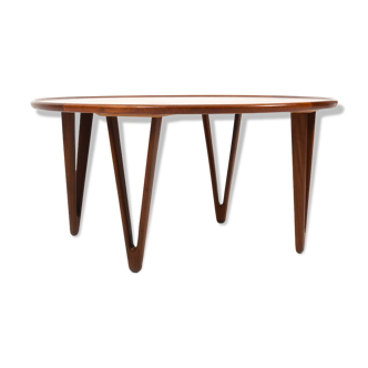 Table basse en teck danois par Tove & Edward Kindt-Larsen années 1950