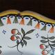 Collection plate Vieux Rouen signed handmade