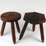 Pair of Tripod Stools
