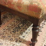 Pair of armchairs, fabric kilim