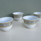 Set de 4 mini bols porcelaine fine Chine Baotai
