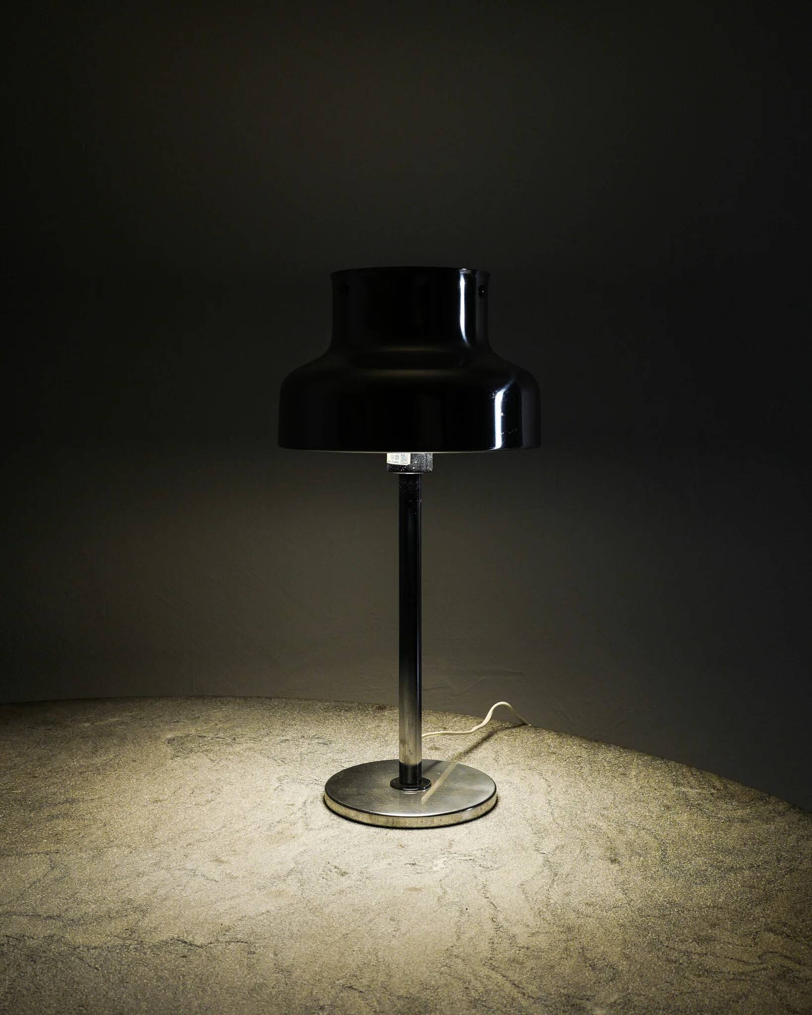 Lampe de bureau en chrome "Bumling" des années 1960 par Anders Pehrs, style scandinave du milieu du siècle.