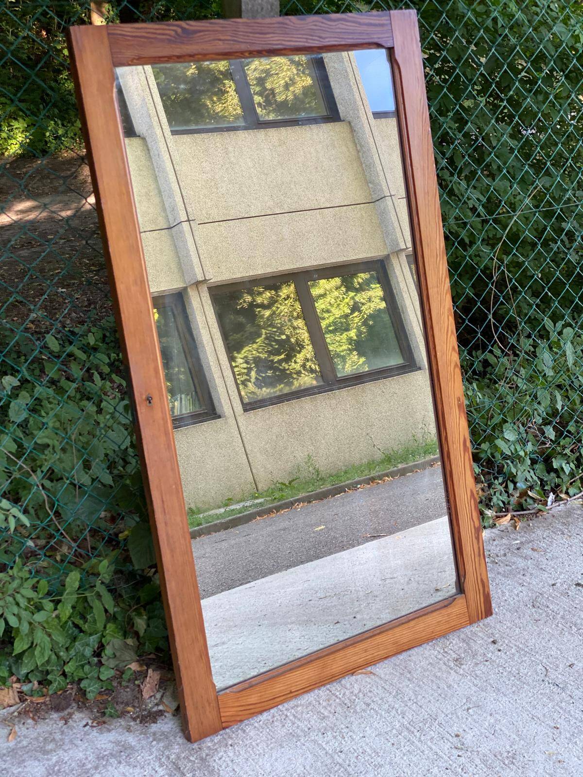 Vintage solid wood mirror 78x133