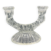 Bougeoir verre vintage