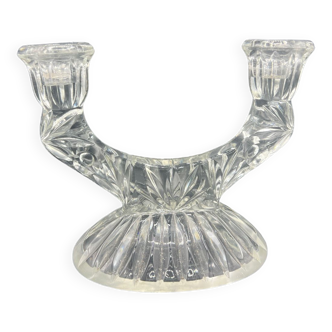 Vintage glass candle holder