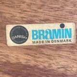Mid Century Danish Teak Extendable Dining Table by H.W. Klein For Bramin