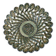 Large woven and twisted ceramic basket, Fase, Vallauris