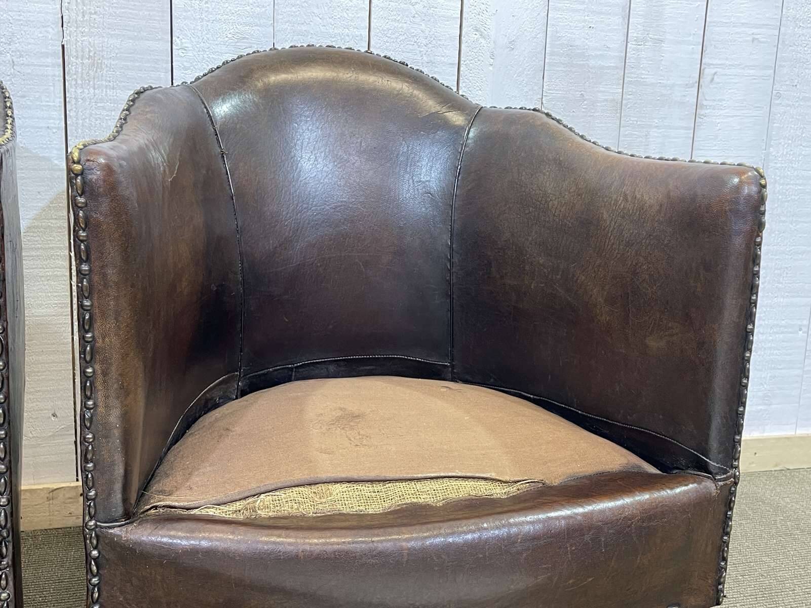 Art Deco period club lounge in leather and fabric seating