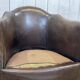 Art Deco period club lounge in leather and fabric seating