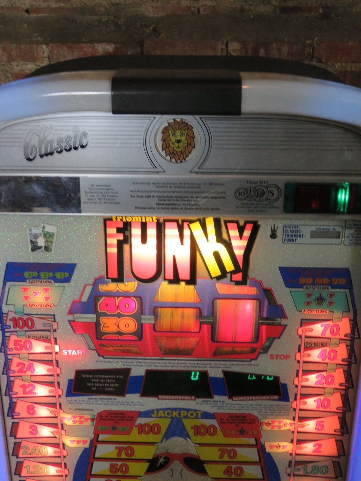 Machine à sous Triomint Funky Classic Allemande 1988