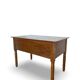 Italian pine wood centre writing desk from the 1960s, a reproduction o