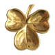 Trinket bowl decoration clover gilded bronze
