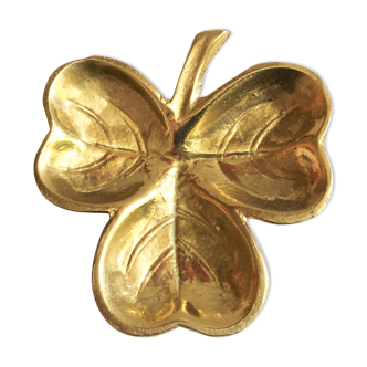 Trinket bowl decoration clover gilded bronze