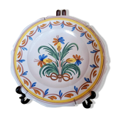Assiette en faïence Nevers 18è