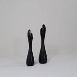 Mid-century modern ceramic vases "Caolina" by Gunnar Nylund Rörstrand, Sweden.