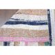 Vintage Turkish Hand-Knotted Wool Cotton White Kilim Runner Rug 78x228