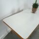 Coffee table vintage with white grey formica top