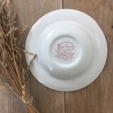 Red English plates