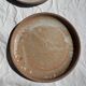 Lot de 11 assiettes en grès beige épais vintage D22,5