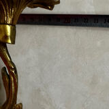 3 wall sconces - Louis XV / Rocaille style in gold