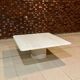 Table basse en travertin de P. A. Giusti et E. Di Rosa pour Up&Up, Italie