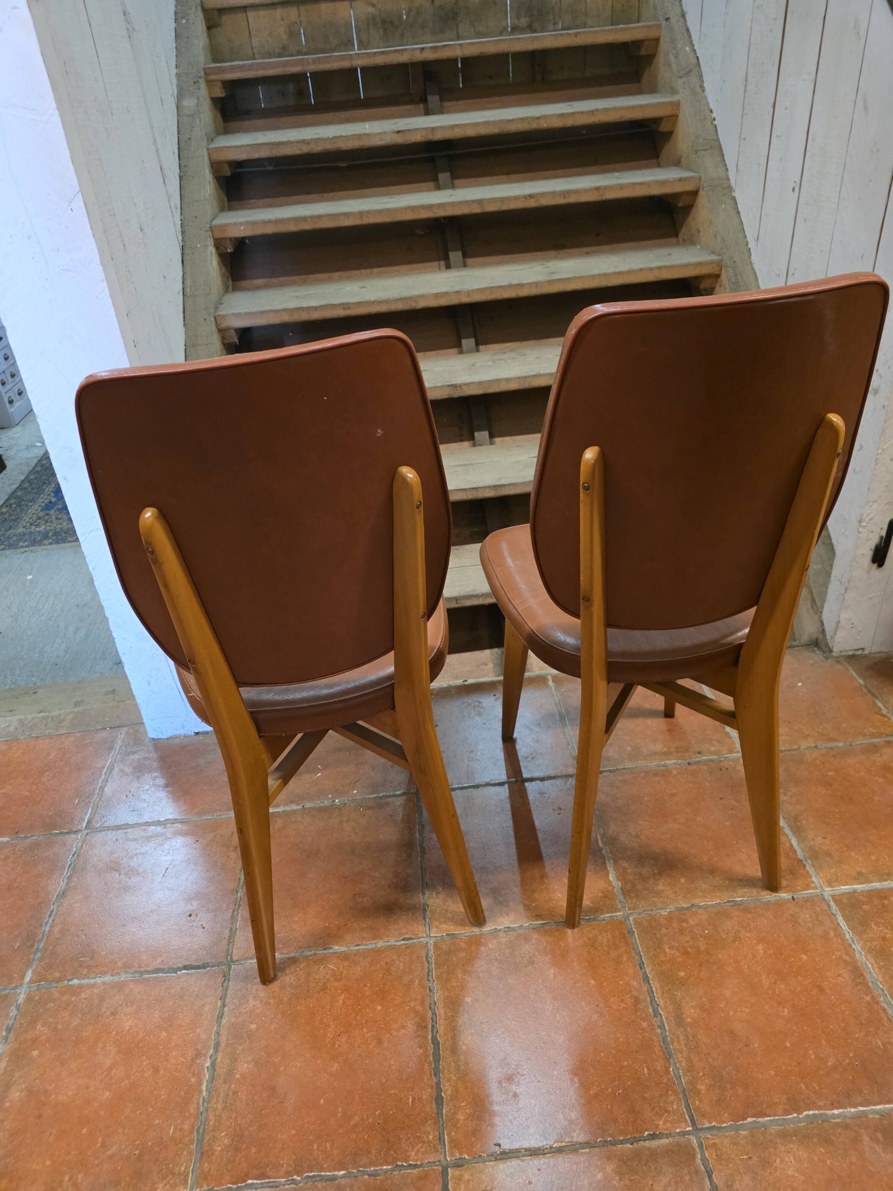 Paire de chaises vintage des années 60