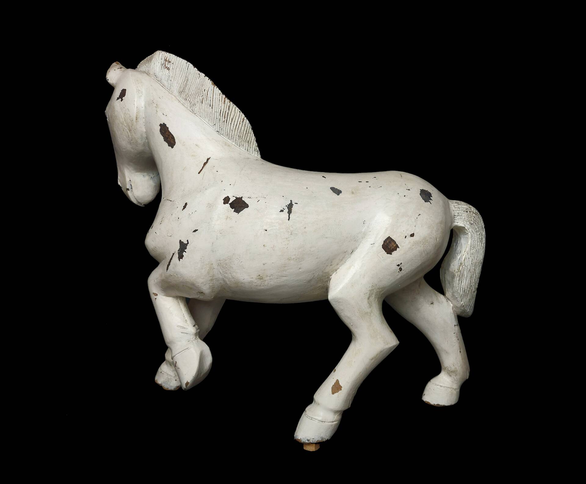 Carved wooden horse – Folk Art