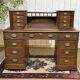 English oak graduated desk from the late 19th century.