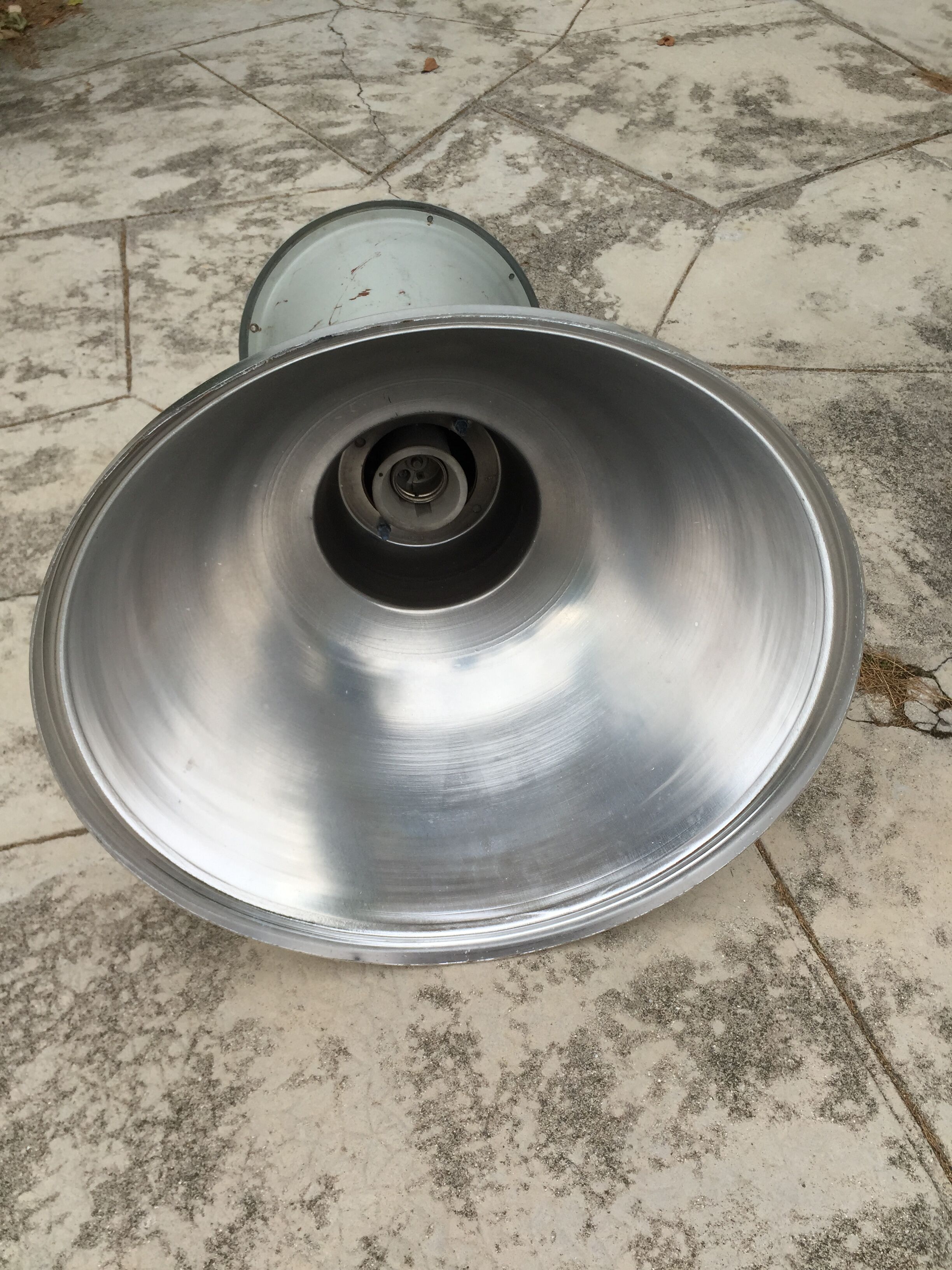 large industrial hanging in aluminium