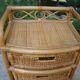 Old rattan wicker storage unit