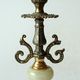 1960s onyx and brass candle holder, vintage