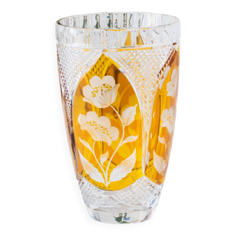 Grand vase en cristal Julia Glasswork 1950