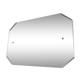 Beveled mirror octagonal 1930 54x36cm