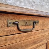 Old cabinet, workbench, kitchen island counter on casters