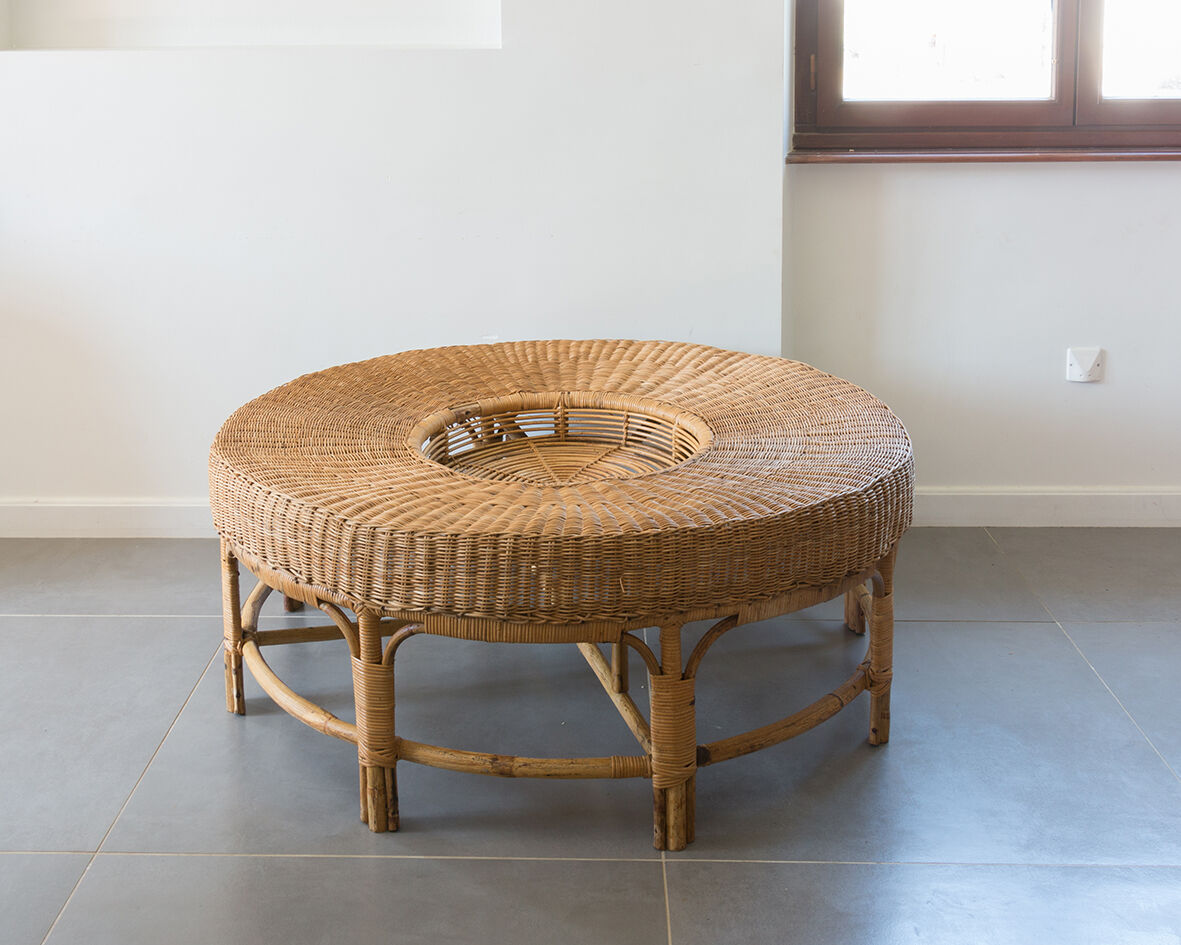 Rattan coffee table 120 cm