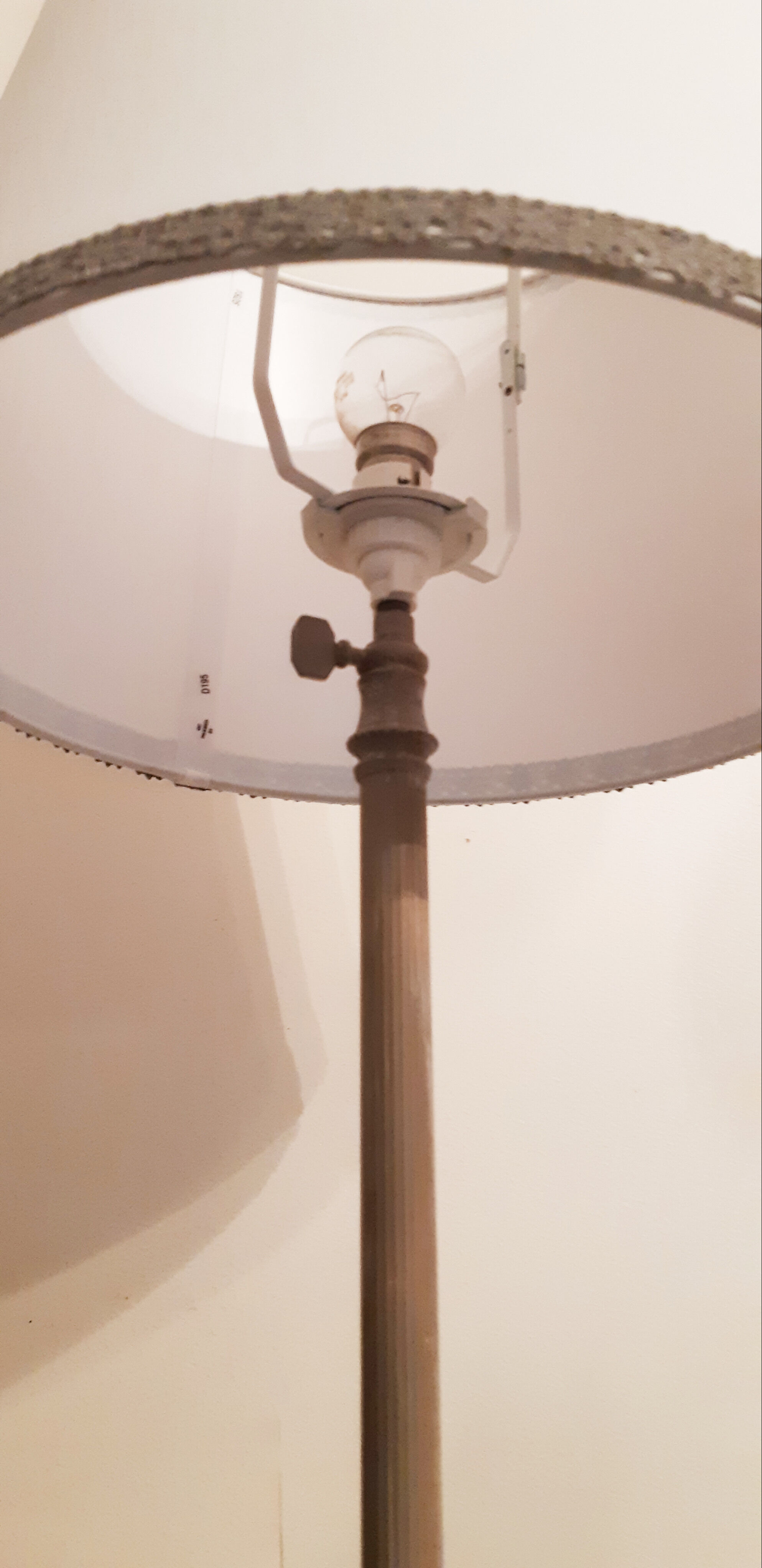 Brass tripod lamppost