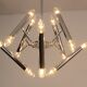 Geometrical chrome chandelier by Boulanger