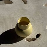 Small light yellow ball vase