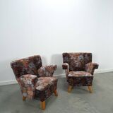 Ensemble de fauteuils fleuris