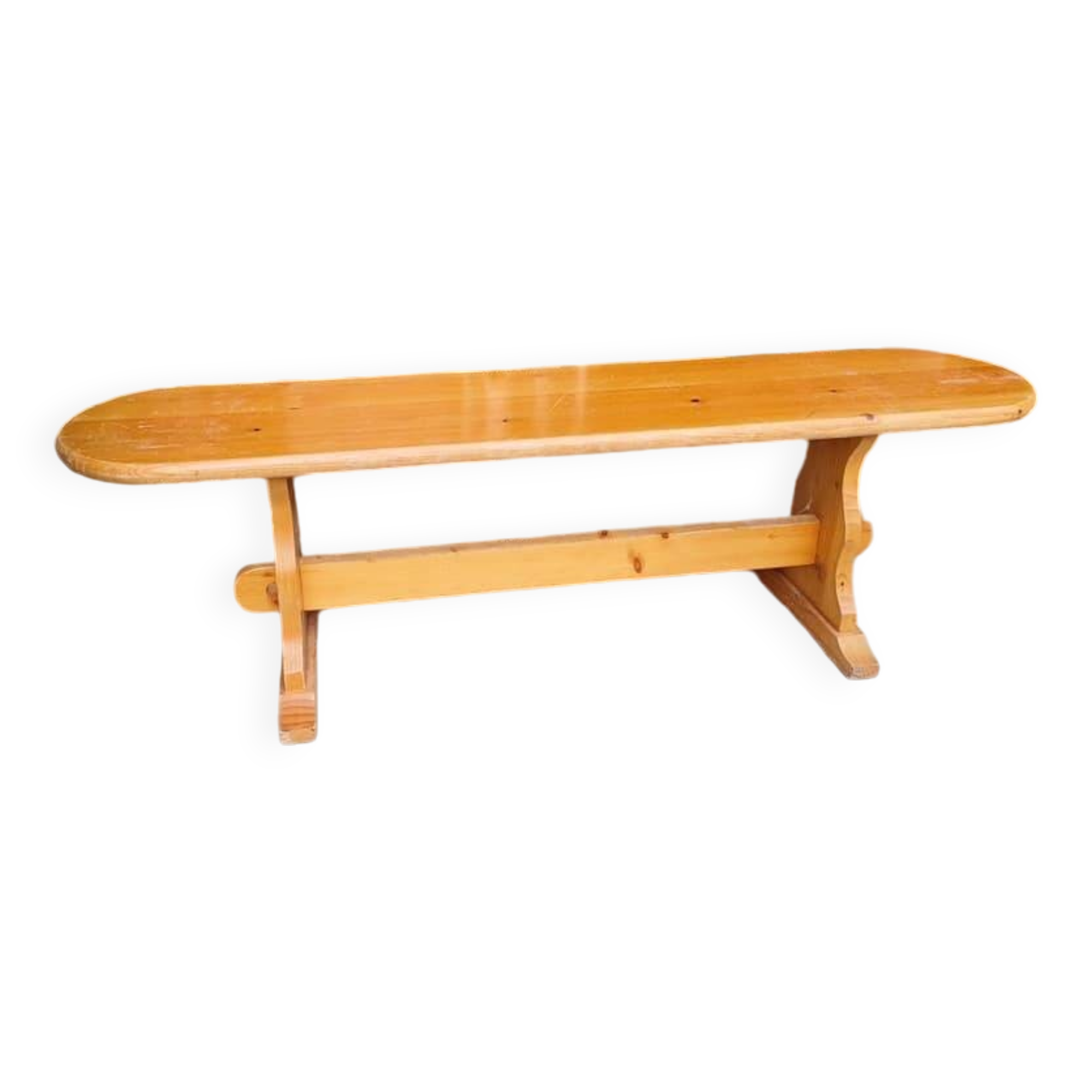 Solid wood indoor bench