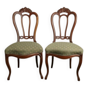 Paire de chaises en acajou