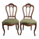 Paire de chaises en acajou époque Napoléon III fin XIXème