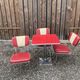 Ensemble 3 chaises et table vintage