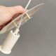 Une lampe suspendue minimaliste blanche de Lyfa Danemark, années 1980.