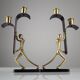 Art Deco Bronze Candelabra Pair by Karl Hagenauer, 1930s