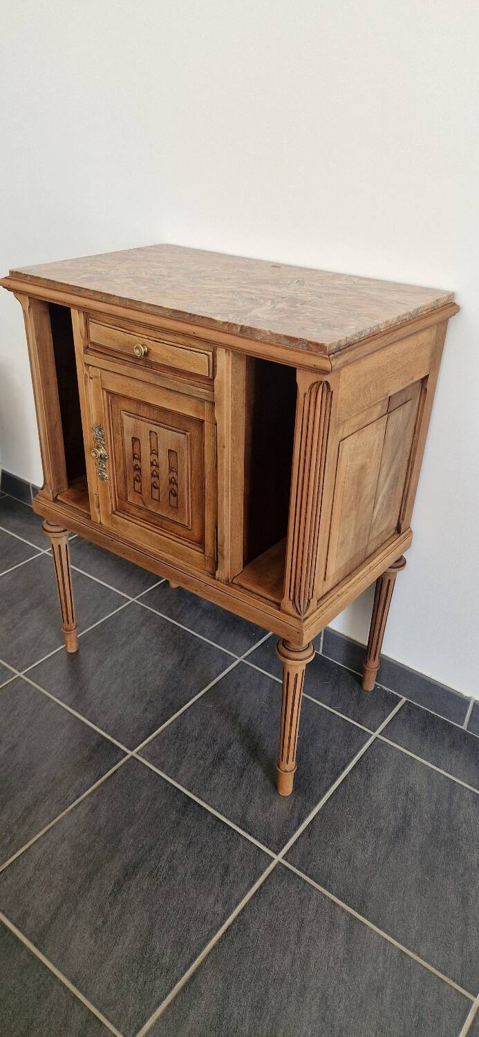 Louis XVI style wood and marble furniture